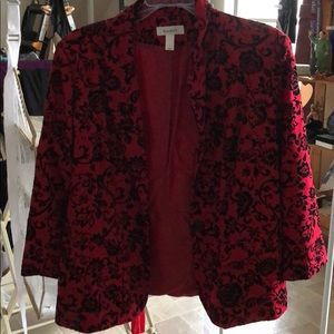 Red/Black Dress Barn dress jacket